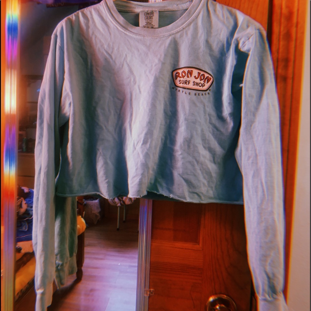Ron Jon surf shop long sleeve crop top